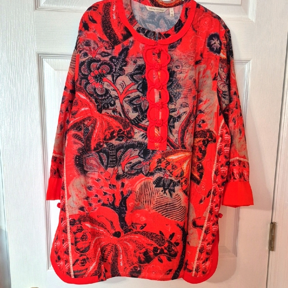 Johnny Was style Boho Tunic Soft Surroundings NWOT